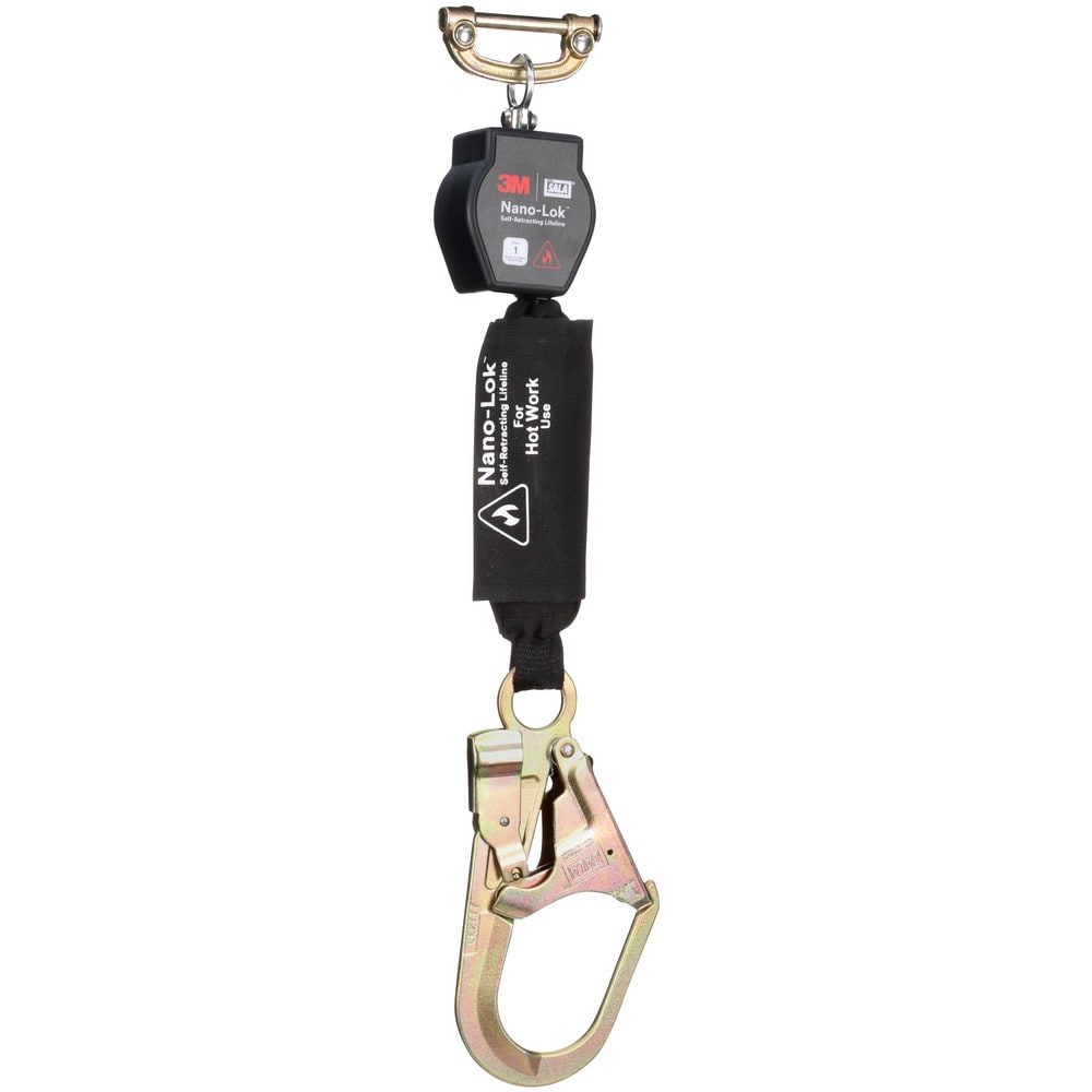 Self-Retracting Lifeline: 420 lb Capacity, 6.00' Lifeline, Single Pin Connector
