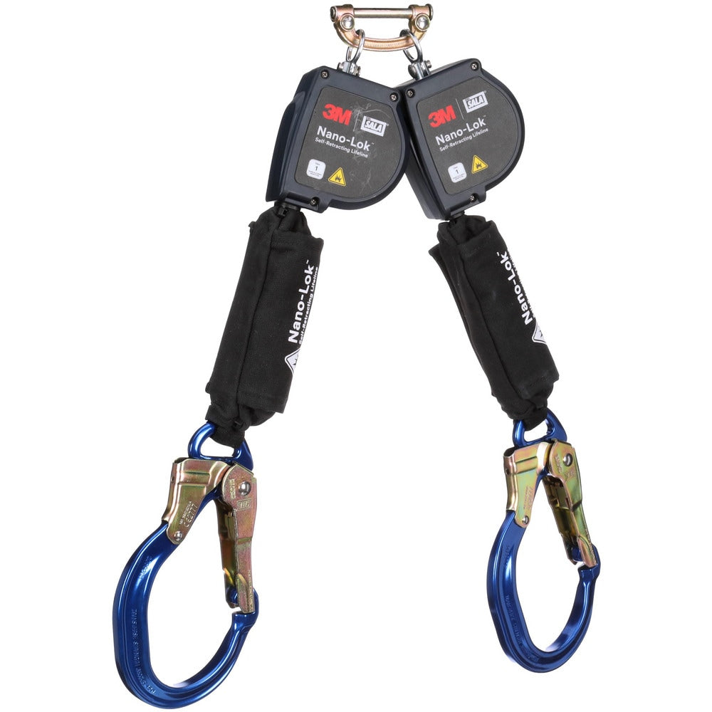 Self-Retracting Lifeline: 420 lb Capacity, 8.00' Lifeline, Single Pin Connector