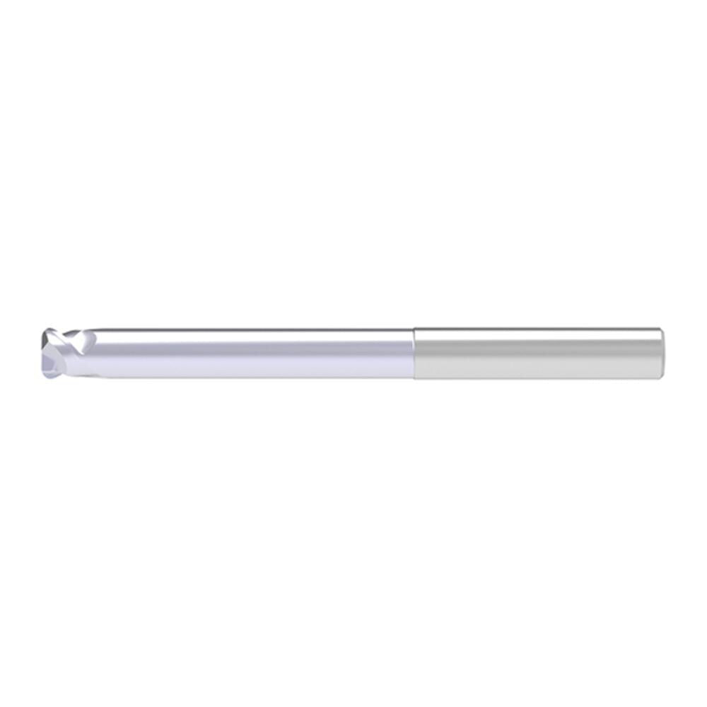 Corner Radius End Mill: 8.00 mm Dia, 4.00 mm LOC, 1.00 mm Radius, 2 Flute, Solid Carbide