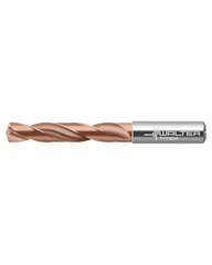 3/16″ Dia. × 0.236″ Shank × 1-47/64″ Flute Length × 3-15/64″ OAL, 5xD, 140°, 2xD Flute, Coolant Thru, DIN 6537 L, Round Solid Carbide Drill