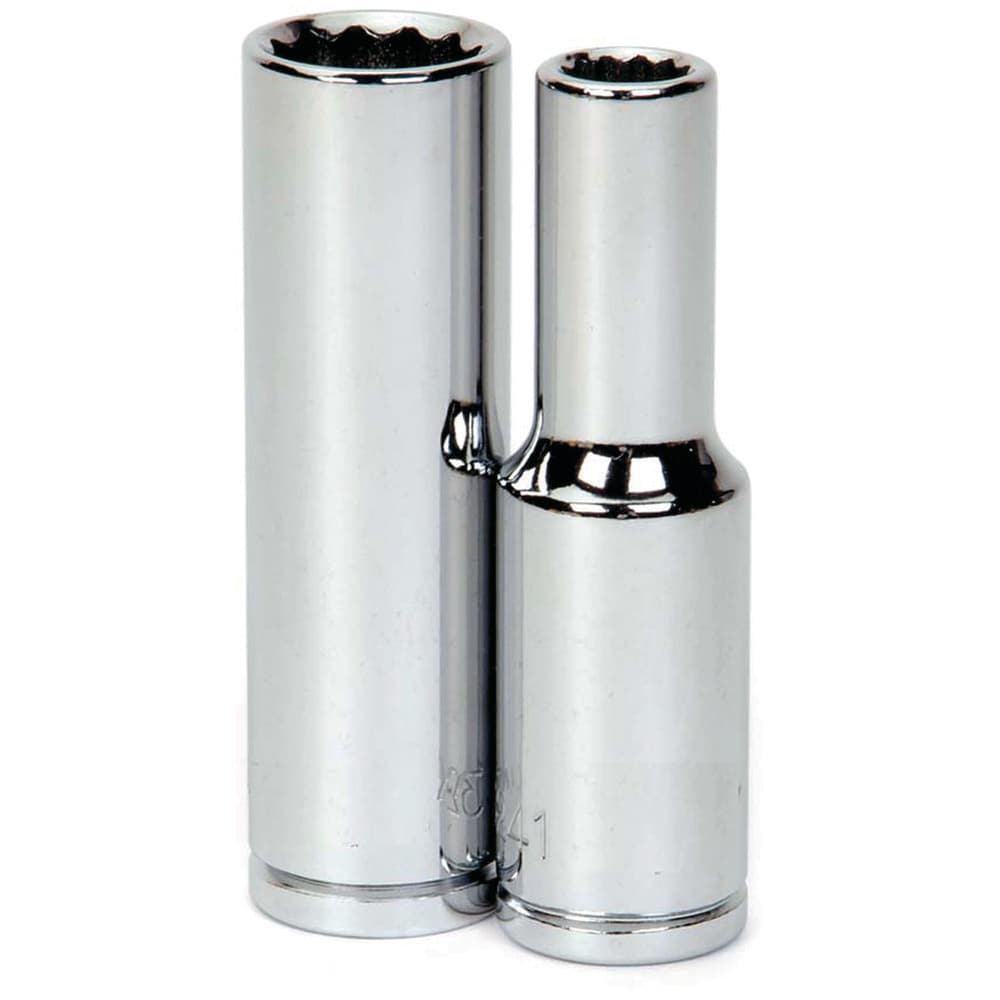 Deep Socket Hand Socket: 1/2" Drive, 10.00 mm Socket, 12-Point