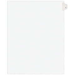 11 x 8 1/2" 1" Label, 1 Tabs, Unpunched, Preprinted Divider