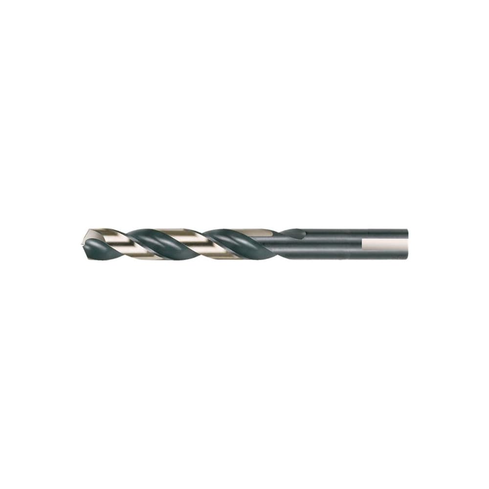 Mechanics Drill Bit: 15/64" Dia, 135 ° Point, High Speed Steel, Flat Shank, Split Point