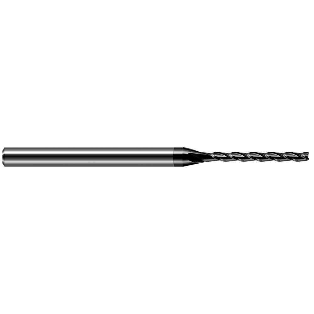 Square End Mill: 0.1250" Dia, 1.2500" LOC, 3 Flute, Solid Carbide