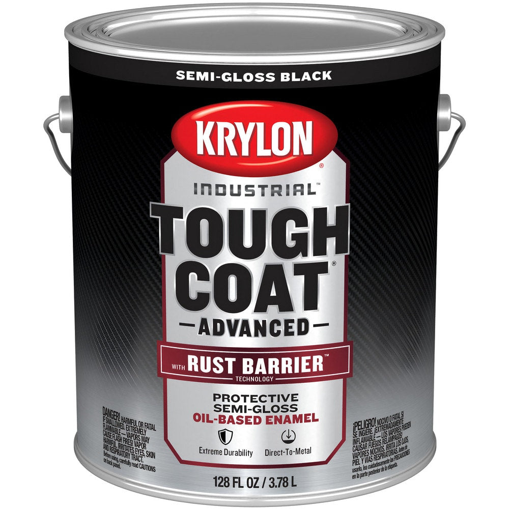Rust Preventative Paint: 1 gal, Black, Gloss Finish