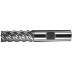 Square End Mill: 3/4" Dia, 3-1/4" LOC, 5 Flute, Solid Carbide
