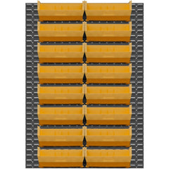 Pick Racks; Rack Type: Wall Mountable; Rack Style: Louvered Panel; Bin Type: Hook-On; Assembled: Yes; Load Capacity (Lb.): 1000.000; Depth (Inch): 1/4; Gauge: 16