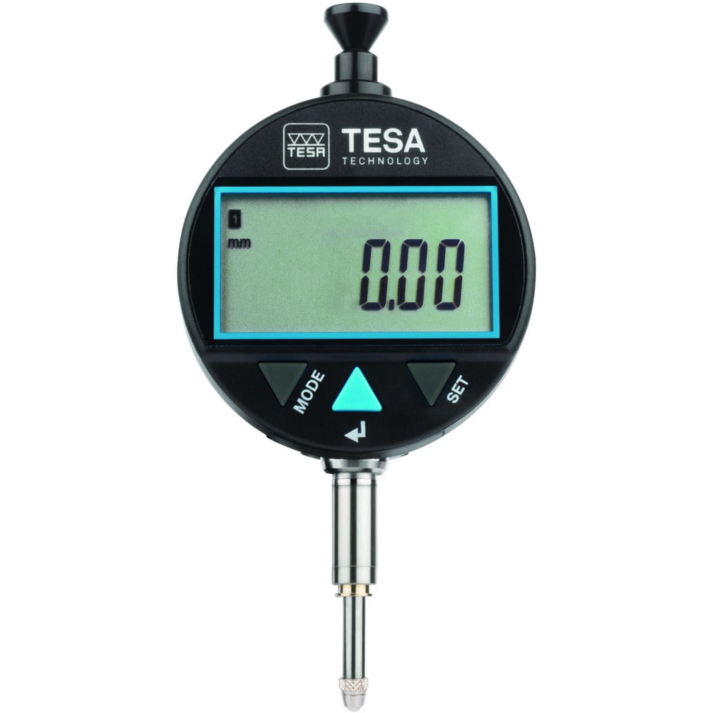 Electronic Test Indicator: 12.50 mm Max, MPEE, retractable plunger: 10 µm ± 1 digit & MPEP, 1 mm: 8 µm Accuracy, Steel Contact Point