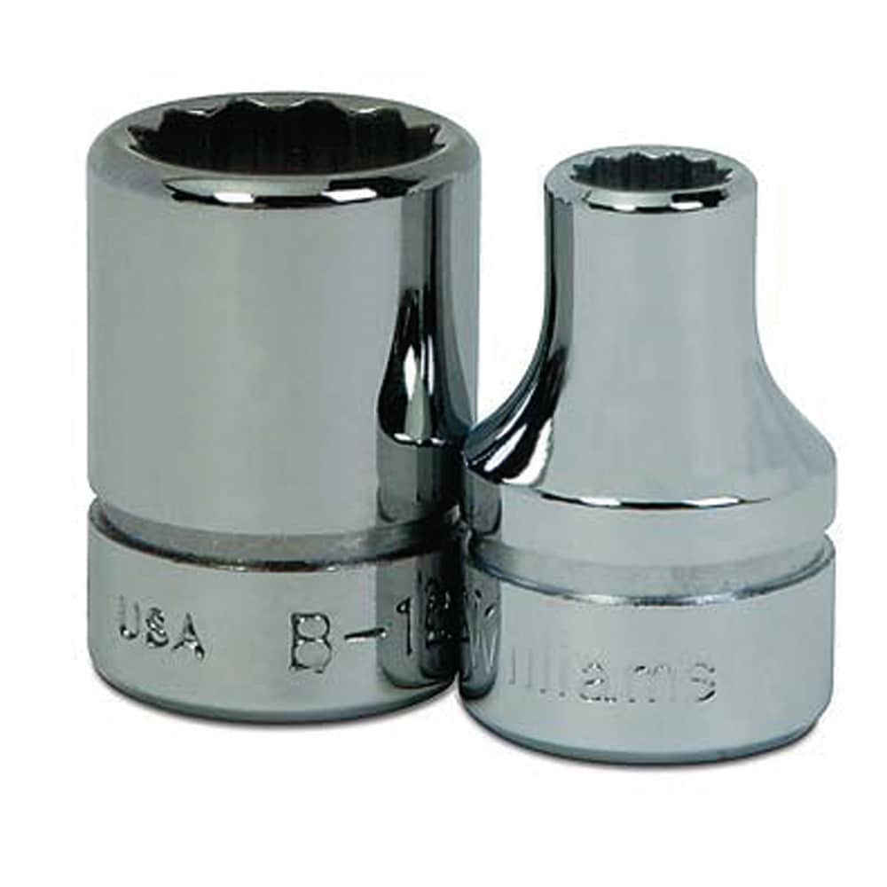 Standard Hand Socket: 3/8" Drive, 17.00 mm Socket, 12-Point