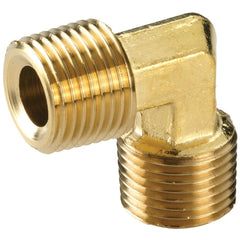 Brass & Chrome Pipe Fittings; Fitting Type: Pipe Elbow; Fitting Size: 3/8 x 3/8; End Connections: NPTF; Material Grade: 360; Connection Type: Threaded; Pressure Rating (psi): 1000; Fitting Shape: 90° Elbow; Thread Standard: NPTF