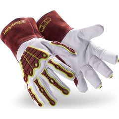 Welding Gloves: HeatArmor™ Size 2X-Large, Goatskin Leather, Pair, for MIG