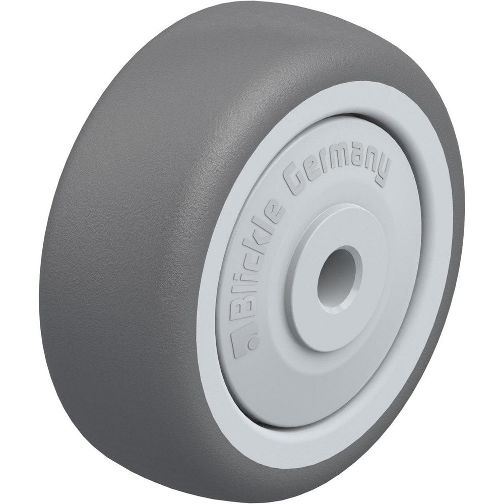 Rigid & Swivel Caster Wheel: Polyurethane, 2" Dia, 3/4" Wide