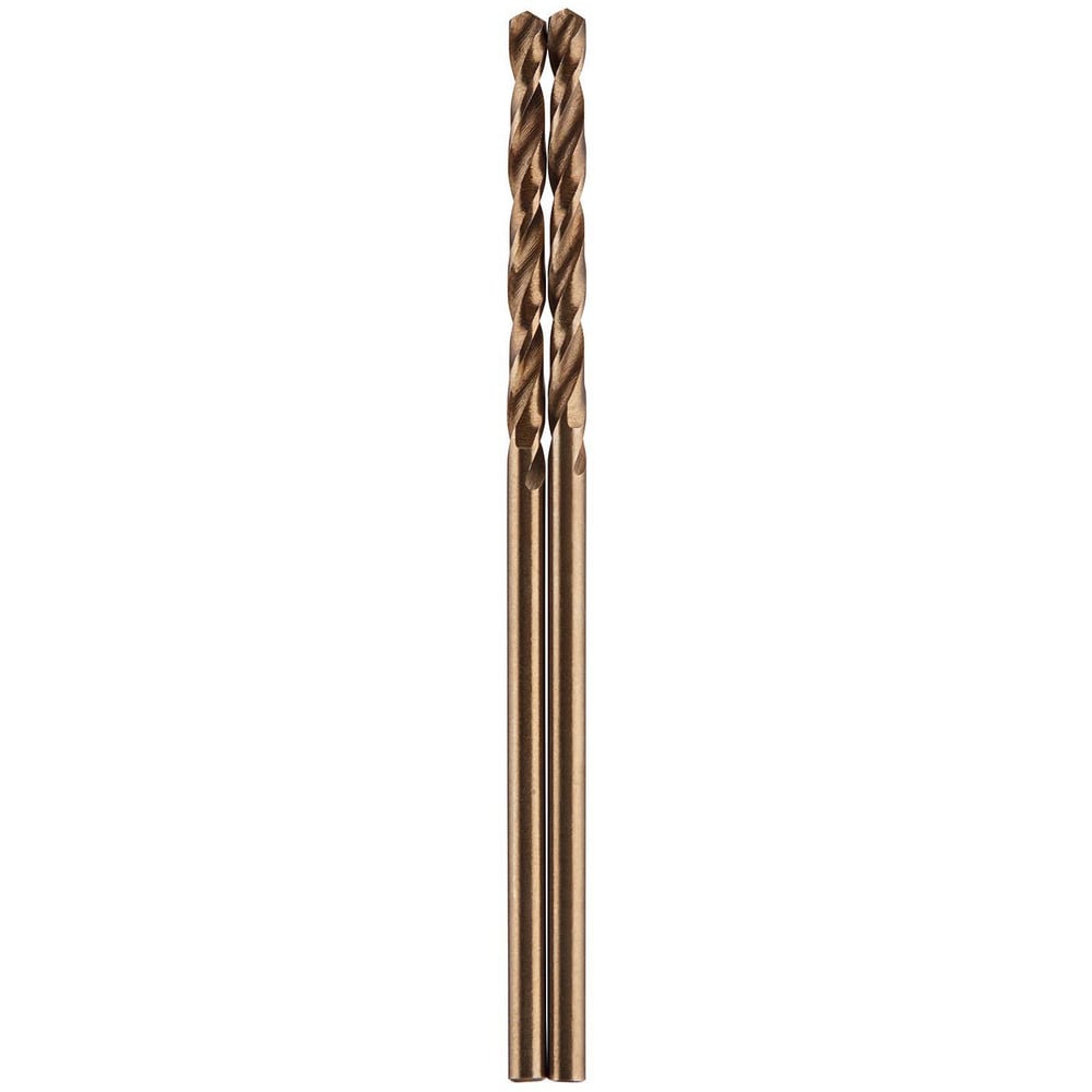 Mechanics Drill Bit: 0.0590" Dia, 135°, Cobalt, Hex Shank, Split Point
