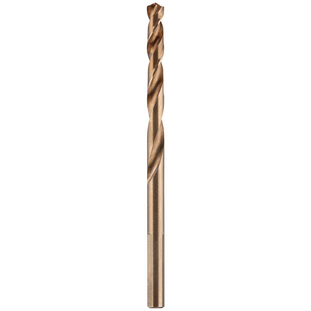 Mechanics Drill Bit: 0.1970" Dia, 135°, Cobalt, Hex Shank, Split Point