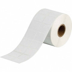 Label Maker Label: White, Polyester, 2,500 per Roll