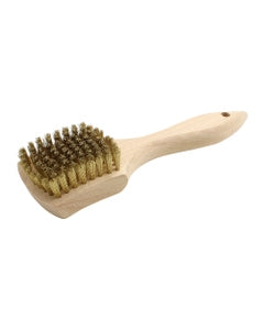 5/8″ × 2 5/8″ × 8 7/8″, Brass Bristle, Shoe Handle Hand Scratch Brushes