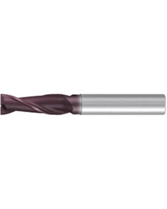 Square End Mill; 20 mm Dia. × 60 mm LOC × 20 mm Shank Dia. × 126 mm OAL ; 2 FL ; Carbide ; AlTiN ; Series 2514A