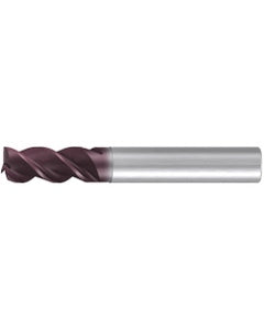 Square End Mill; 16 mm Dia. × 26 mm LOC × 16 mm Shank Dia. × 92 mm OAL ; 3 FL ; Carbide ; AlTiN ; Series 2518A