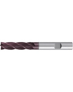 Chamfer End Mill; 8 mm Dia. × 32 mm LOC × 8 mm Shank Dia. × 80 mm OAL ; 5 FL ; Carbide ; AlTiN ; Series 2529A