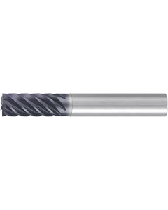 Square End Mill; 5/8″ Dia. × 1-1/4″ LOC × 5/8″ Shank Dia. × 3-1/2″ OAL ; 6 FL ; Carbide ; AlCr ; 0.008″ R