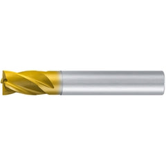 Square End Mill; 1/2″ Dia. × 3/4″ LOC × 1/2″ Shank Dia. × 2-1/2″ OAL ; 4 FL ; Carbide ; TiAlN+TiN ; 0.008″ R