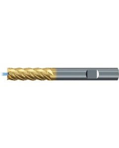 Square End Mill; 5/16″ Dia. × 1″ LOC × 5/16″ Shank Dia. × 2-3/4″ OAL ; 5 FL ; Carbide ; TiAlN+TiN ; Series 2579TZ
