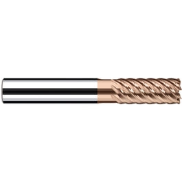 3 mm Cutting Dia. × 6 mm Shank Dia. × 8 mm LOC × 57 mm OAL, 6 Flute, Carbide, Duro-Si, Corner Radius, Xspeed-H