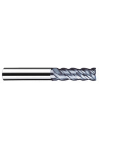 5/8″ Cutting Dia. × 5/8″ Shank Dia. × 1-9/16″ LOC × 4″ OAL, 4 Flute, Carbide, Polychrom, Square Endmill, NB-NVD