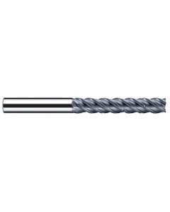 1/2″ Cutting Dia. × 1/2″ Shank Dia. × 2-5/8″ LOC × 4-3/4″ OAL, 4 Flute, Carbide, Polychrom, Square Endmill, E-Cut