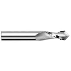 0.02″ Dia. × 0.063″ LOC × 1/8″ Shank Size × 1-1/2″ OAL, 60 Degrees, Carbide, Uncoated, Drill/End Mills