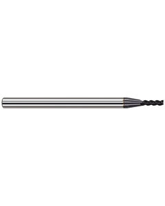 3/32″ Cutting Dia. × 1/8″ Shank Size × 0.279″ LOC × 1-1/2″ OAL, 4 Flute, Carbide, AlTiN Nano, 0.005″ Corner Radius End Mill