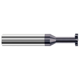 Keyseat Cutter, 5/16″ Dia. × 5/16″ Shank Dia. × 5/32″ CW × 2-1/2″ OAL, 6 Teeth, Carbide, Round Shank, AlTiN, Specialty Profiles