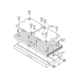 Fixture Kit - 52″ × 20″ × 1.125″ (Steel Subplate); 16″ × 16″ × 0.75″ (Aluminum Fixture Plate)