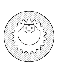 UTS-14/16-32 INTERNAL SPLINE HOLDER 32MM SHANK