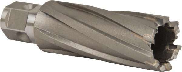 Nitto Kohki - 1" Diam x 2" Deep Carbide-Tipped Annular Cutter - Exact Tooling