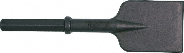 Ingersoll-Rand - 5" Head Width, 18" OAL, 1-1/8" Shank Diam, Asphalt Cutter Chisel - Hex Drive, Hex Shank, Steel - Exact Tooling
