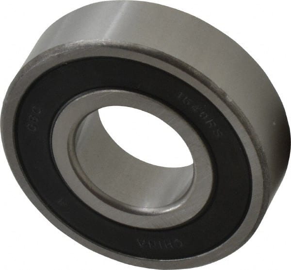 Value Collection - 7/8" Bore Diam, 2" OD, Double Seal Semi Ground Extra Light Radial Ball Bearing - 9/16" Wide, 1 Row, Round Bore, 1,565 Lb Static Capacity, 2,914 Lb Dynamic Capacity - Exact Tooling