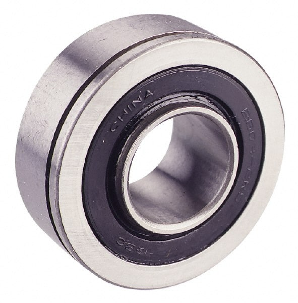Value Collection - 7/8" Bore Diam, 2" OD, Double Seal Semi Ground Extra Light Radial Ball Bearing - 1 Row, Round Bore, 1,096 Lb Static Capacity, 2,040 Lb Dynamic Capacity - Exact Tooling