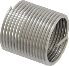 Heli-Coil - 7/8-14 UNF, 1.312" OAL, Free Running Helical Insert - 15-1/2 Free Coils, Tanged, Stainless Steel, Bright Finish, 1-1/2D Insert Length - Exact Tooling