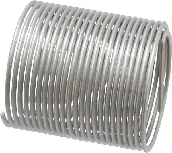 Heli-Coil - 1-1/2 - 12 UNF, 2-1/4" OAL, Free Running Helical Insert - 23-1/2 Free Coils, Tanged, Stainless Steel, Bright Finish, 1-1/2D Insert Length - Exact Tooling