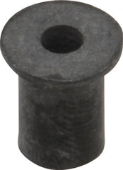 RivetKing - #6-32, 0.452" Diam x 0.062" Thick Flange, Rubber Insulated Rivet Nut - UNC Thread, Rubber, 5/16" Body Diam, 1/2" OAL - Exact Tooling