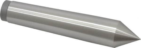 Value Collection - 0.95" Head Diam, Steel Standard Point Solid Dead Center - 3MT Morse Taper, 0.95" Point Diam, 4-59/64" OAL - Exact Tooling