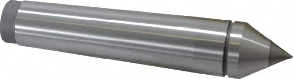Value Collection - 0.95" Head Diam, Carbide-Tipped Steel Standard Point Solid Dead Center - 3MT Morse Taper, 0.95" Point Diam, 4.92" OAL - Exact Tooling