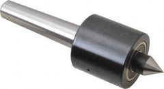 Riten - MT2 Taper Shank, 1-5/8" Head Diam 1,000 Lb Capacity Live Center - 2,500 Max RPM, 1-5/8" Head Length, 9/16" Point Diam, 13/16" Point Len, 300 Lb Max Workpc, Standard Point - Exact Tooling