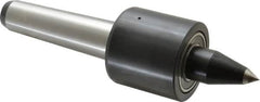 Riten - MT4 Taper Shank, 2-3/8" Head Diam 2,200 Lb Capacity Live Center - 2,500 Max RPM, 2-1/4" Head Length, 1/2" Point Diam, 2" Point Len, 900 Lb Max Workpc, Tracer Point - Exact Tooling