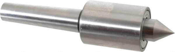 Riten - MT3 Taper Shank, 1-3/4" Head Diam 4,600 Lb Capacity Live Center - 5,000 Max RPM, 2-3/8" Head Length, 7/8" Point Diam, 1-1/8" Point Len, 920 Lb Max Workpc, Standard Point - Exact Tooling