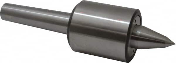 Riten - MT4 Taper Shank, 2-7/8" Head Diam 9,000 Lb Capacity Live Center - 5,500 Max RPM, 3-5/16" Head Length, 9/16" Point Diam, 2-1/16" Point Len, 1,700 Lb Max Workpc, Tracer Point - Exact Tooling