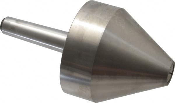 Riten - MT3 Taper Shank, 4" Head Diam 8,000 Lb Capacity Live Center - 4-9/32" Head Length, 1" Point Diam, 4.2813" Point Len, 3,800 Lb Max Workpc, Bull Nose Point - Exact Tooling