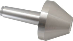 Riten - MT5 Taper Shank, 5" Head Diam 8,000 Lb Capacity Live Center - 3-13/16" Head Length, 2" Point Diam, 3-13/16" Point Len, 4,800 Lb Max Workpc, Bull Nose Point - Exact Tooling
