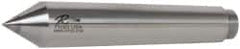 Riten - 1.231" Head Diam, Carbide-Tipped Steel Standard Point Solid Dead Center - 4MT Morse Taper, 1.231" Point Diam, 6-3/4" OAL - Exact Tooling
